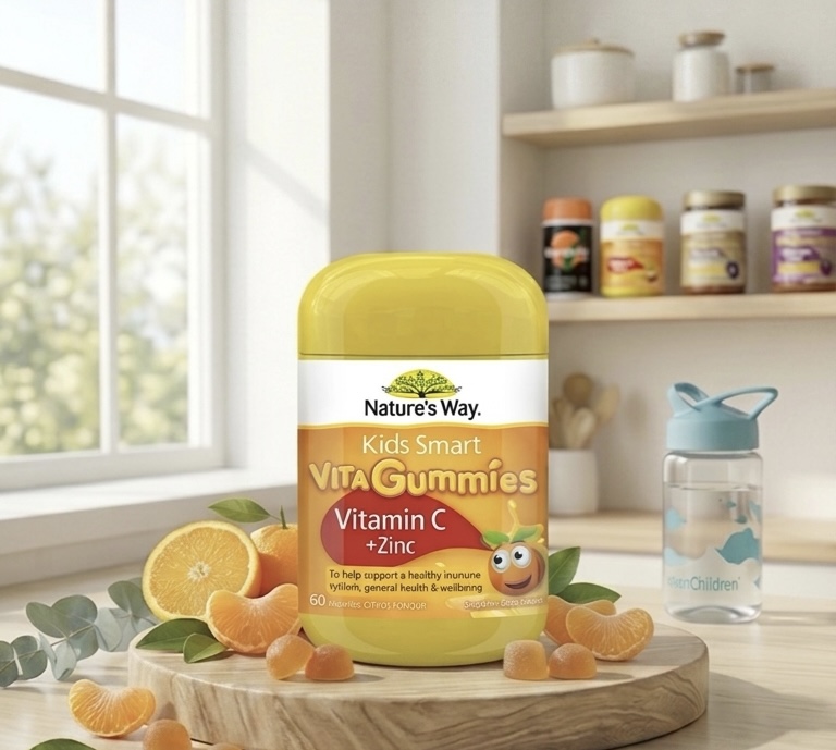 🍊 澳洲 Nature's Way 兒童維他命C+鋅軟糖 60粒裝 - 袋我GO 日澳專業代購